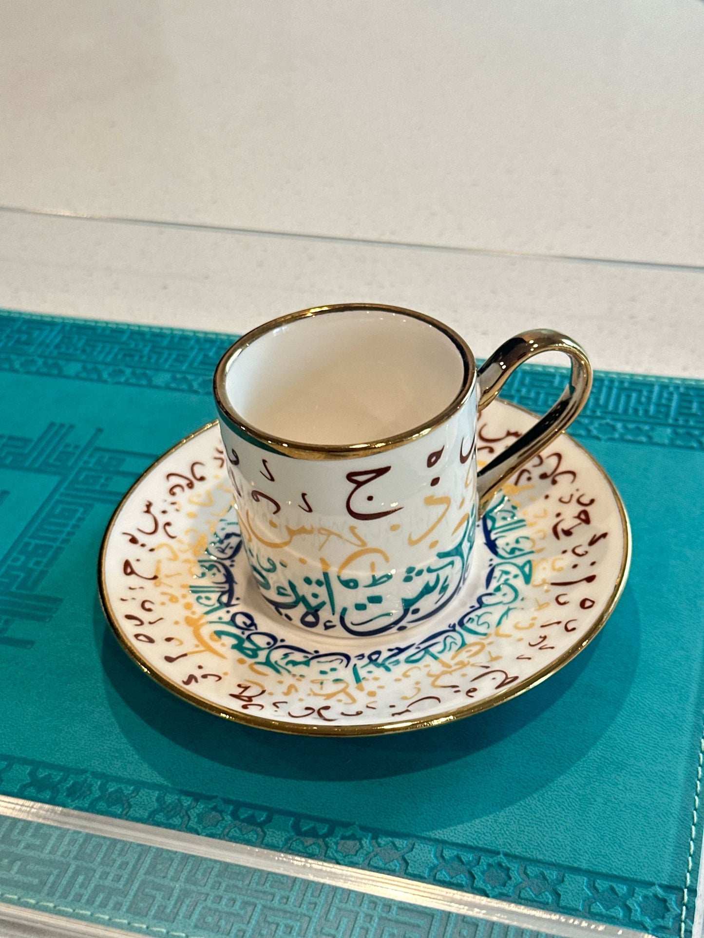Porcelain Arabic Calligraphy Turkish Coffee Cups