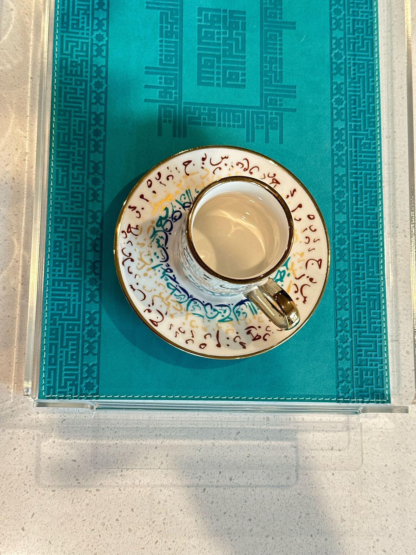 Porcelain Arabic Calligraphy Turkish Coffee Cups