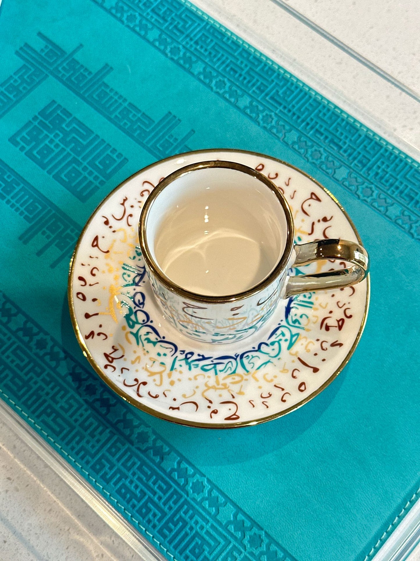 Porcelain Arabic Calligraphy Turkish Coffee Cups