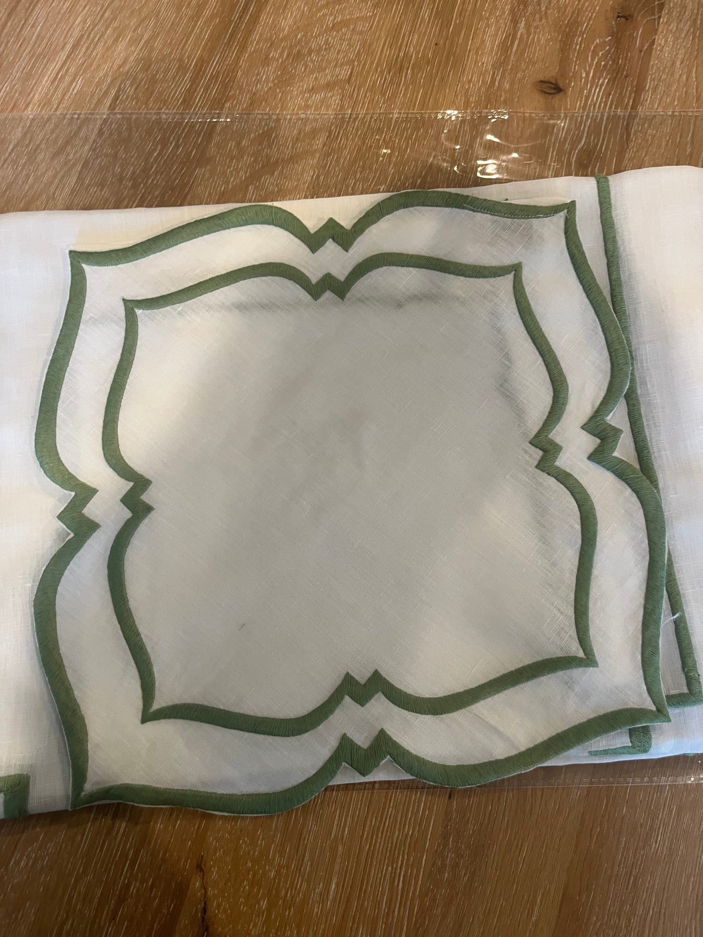 Ramadan Sage Green Linen Placemats- Set of 4