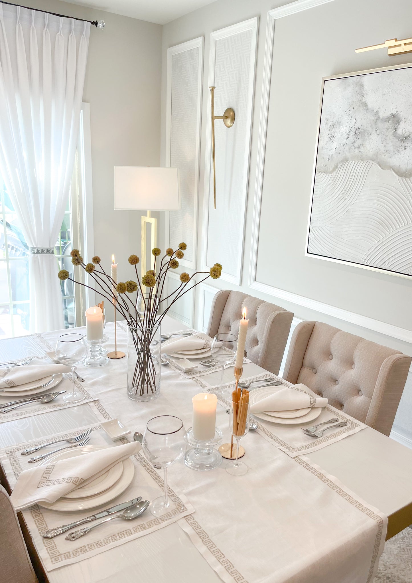 Royal Table Linen Ivory Set