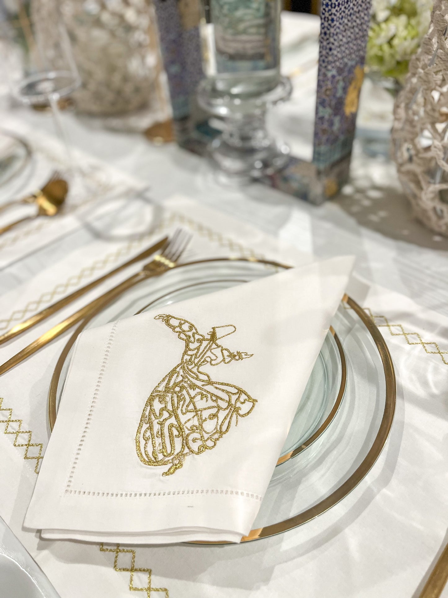 Gold Frame Placemats- Set of 4