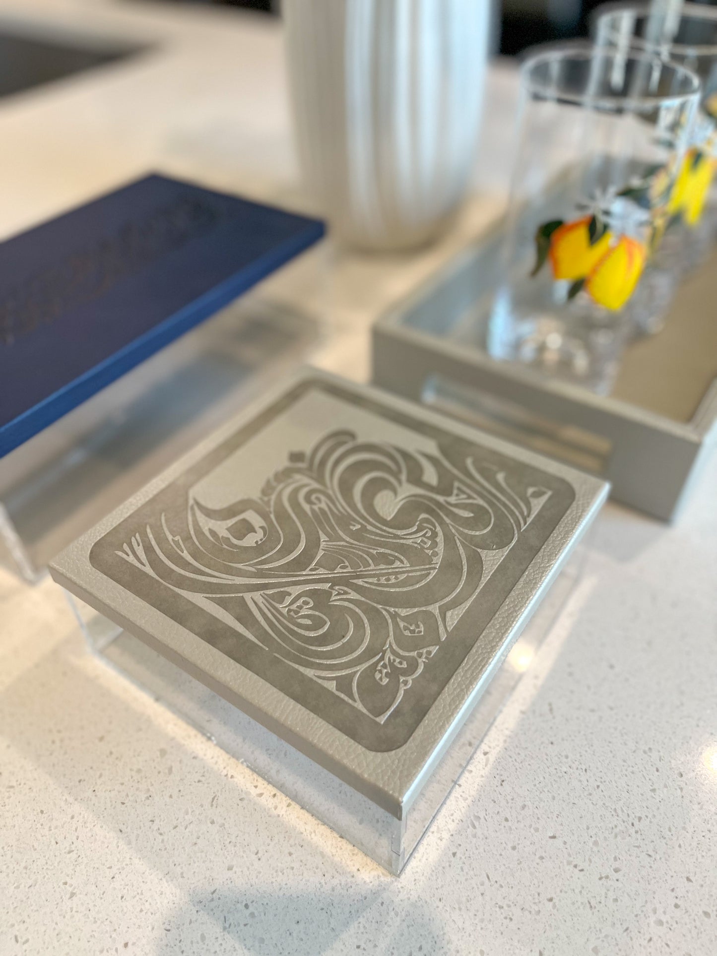 Square Acrylic Dessert Box (Maamool Box)