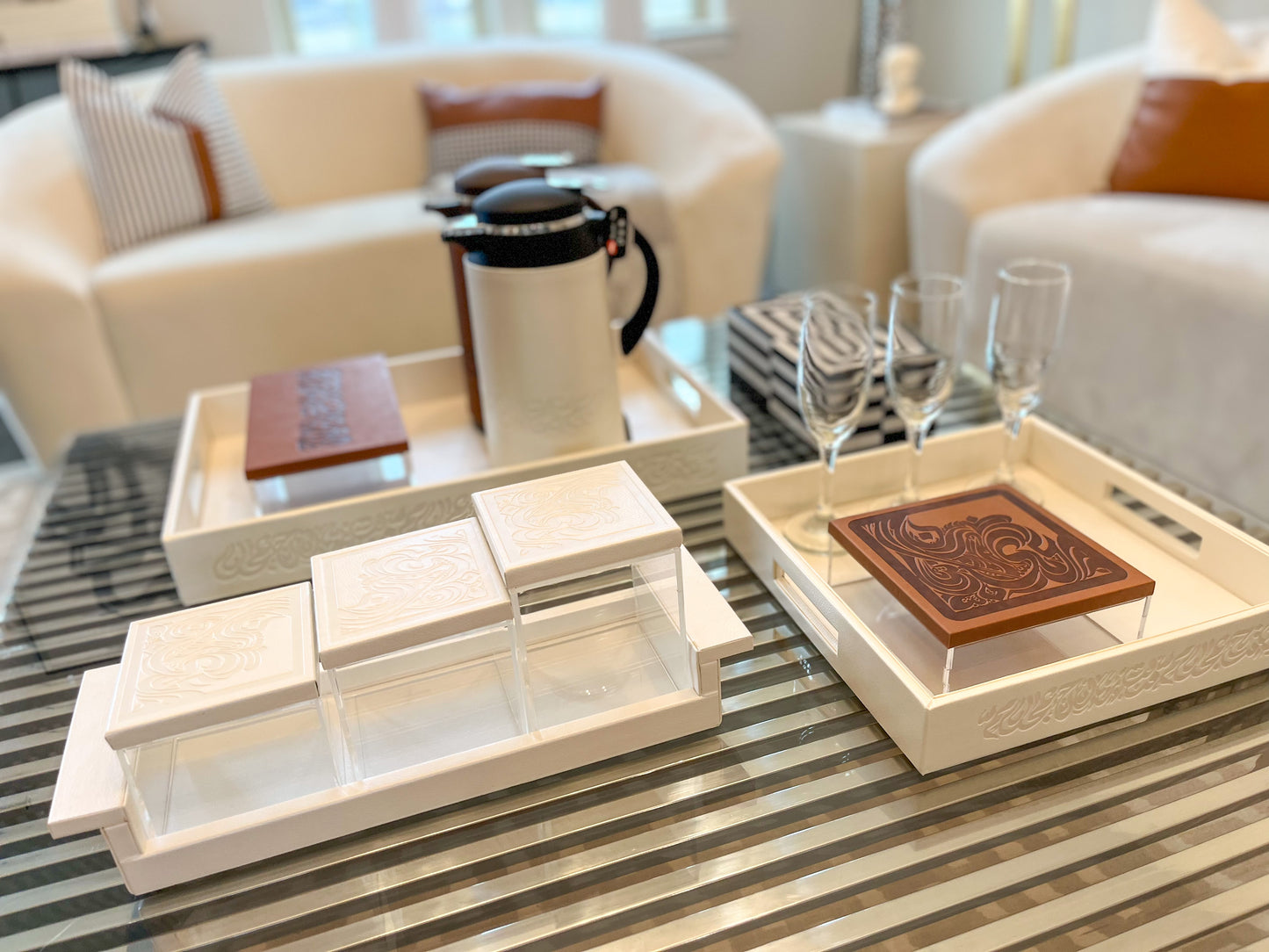 Square Acrylic Dessert Box (Maamool Box)