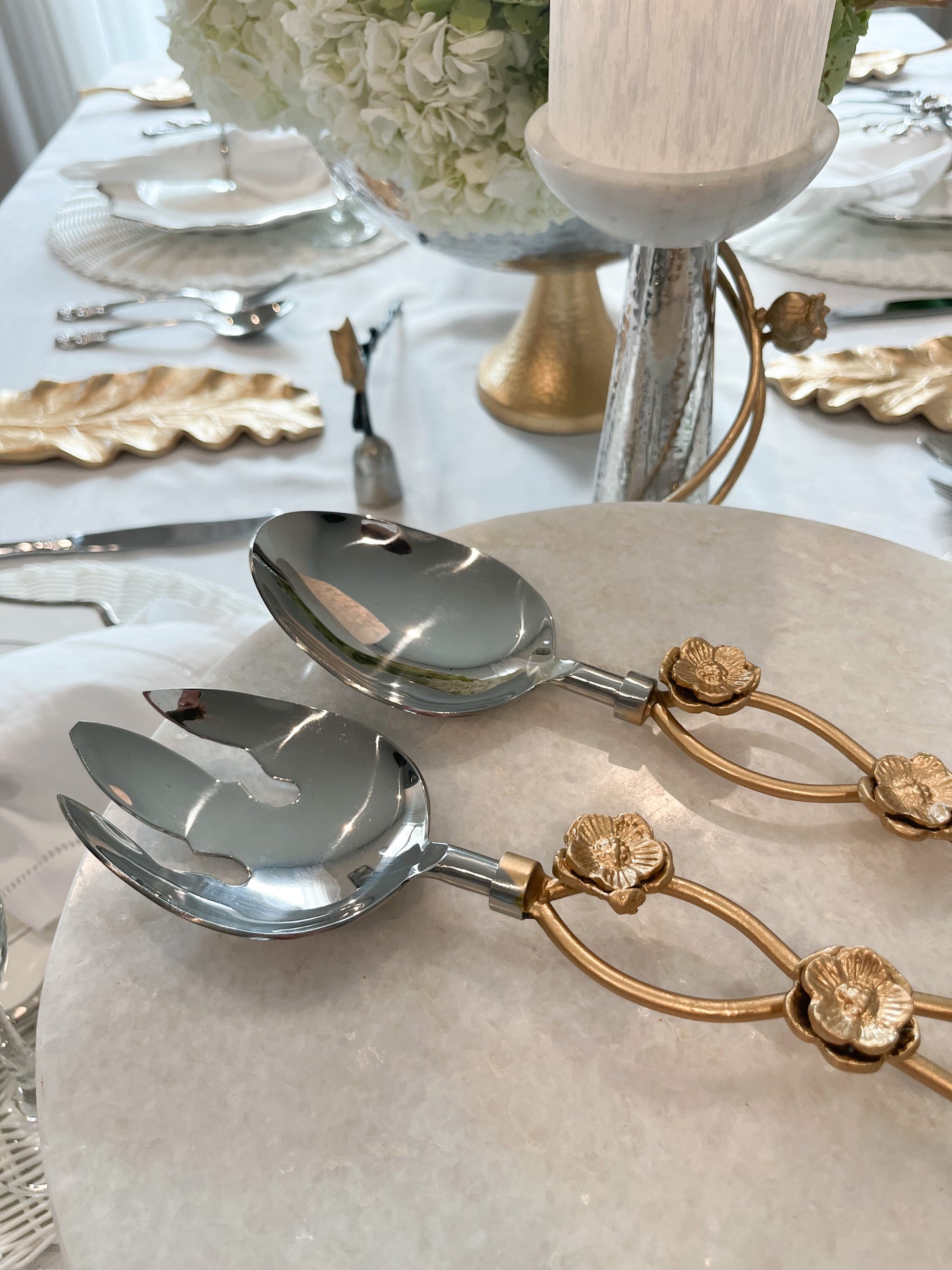 Blossoms Salad Server Set
