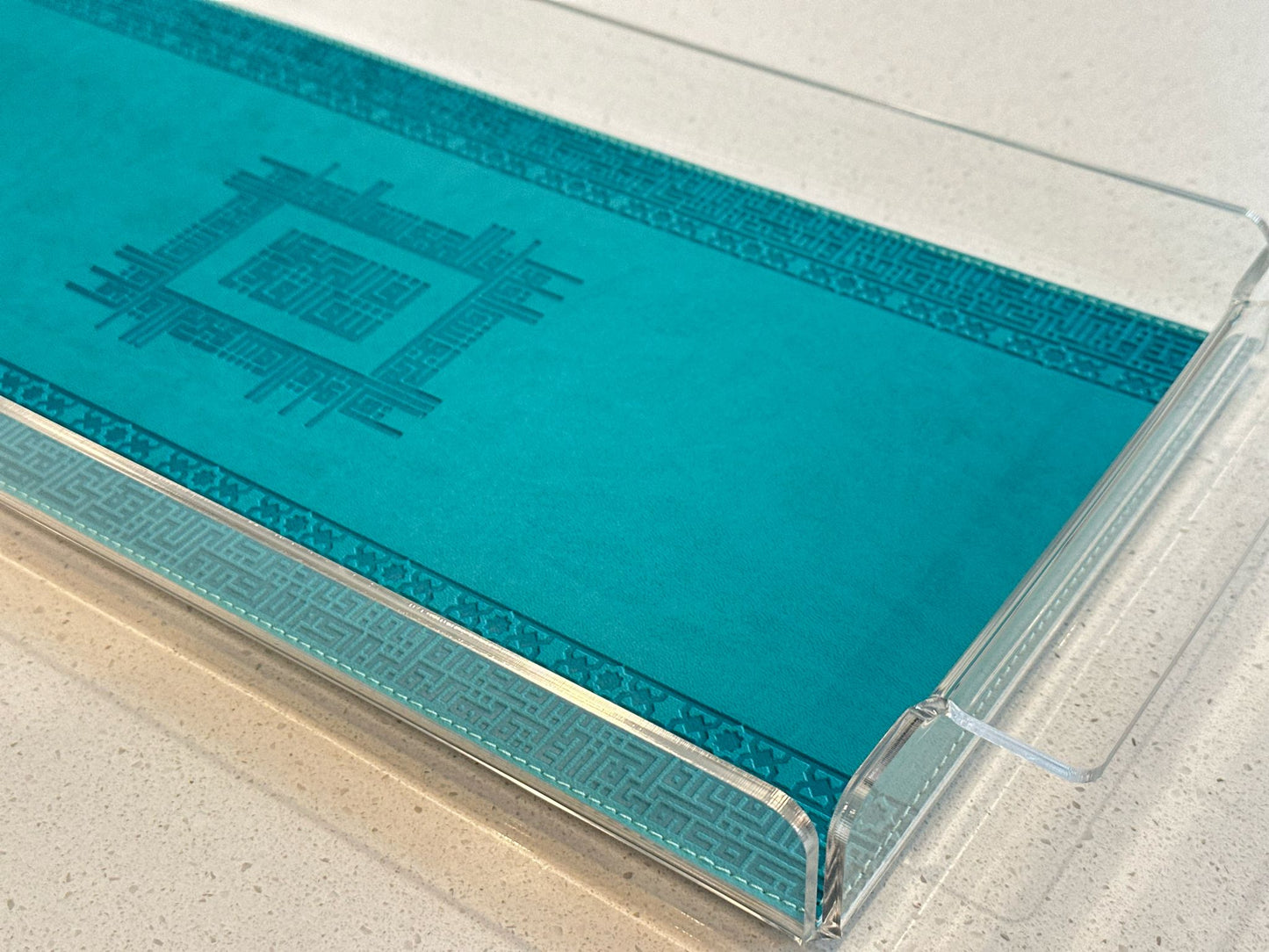 Acrylic & Leather tray