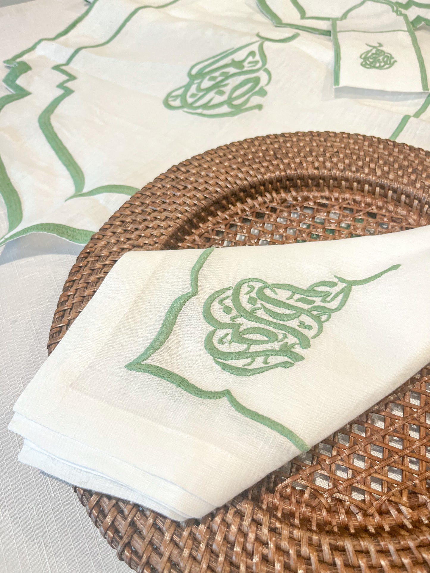 Ramadan Kareem Linen Napkins - Set of 4