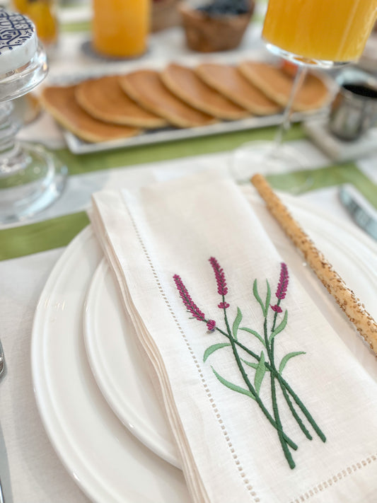 Lavender Linen Napkin