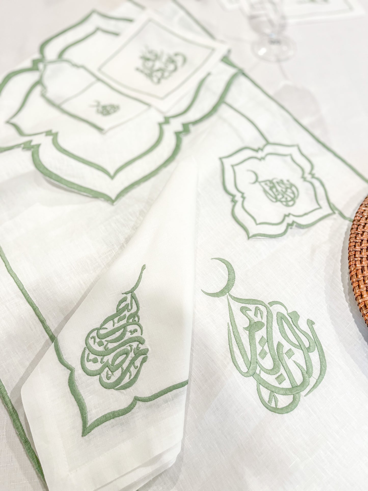 Ramadan Kareem Linen Napkins - Set of 4