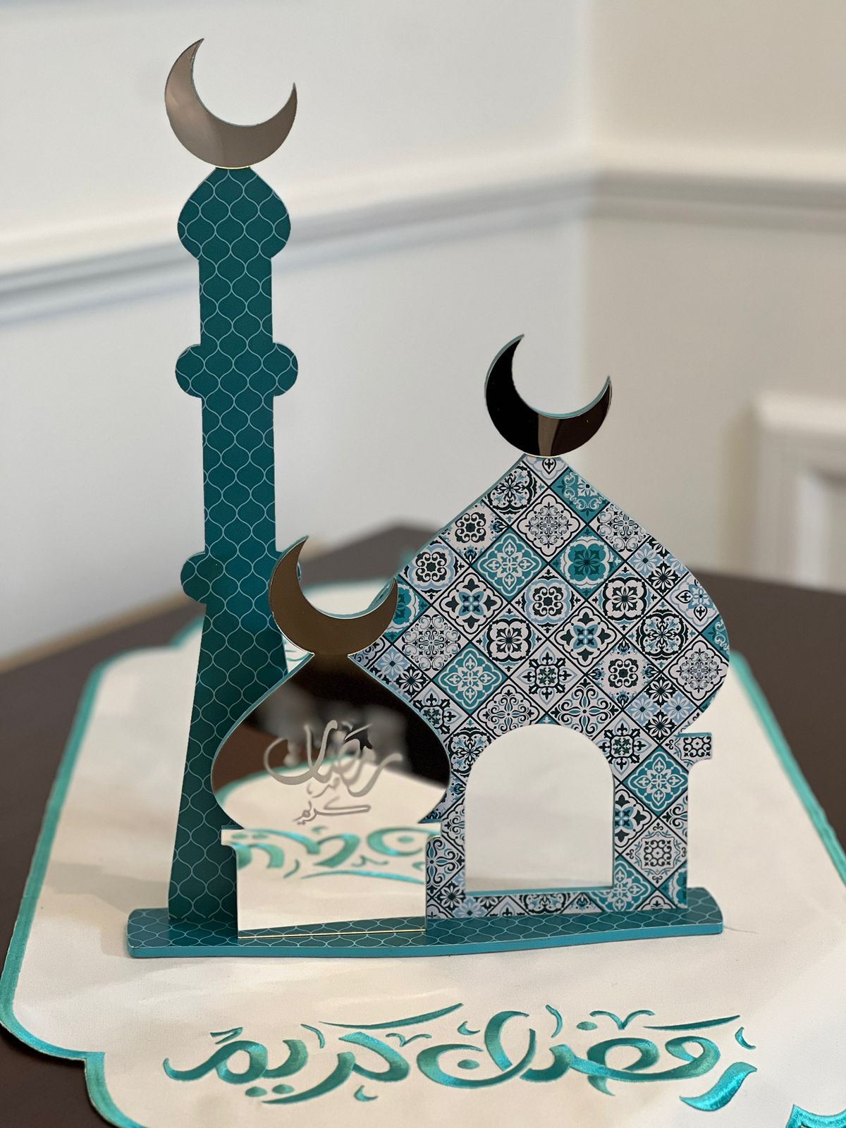 Ramadan Moroccan Mosaic Mosque & tall Maathaneh Set