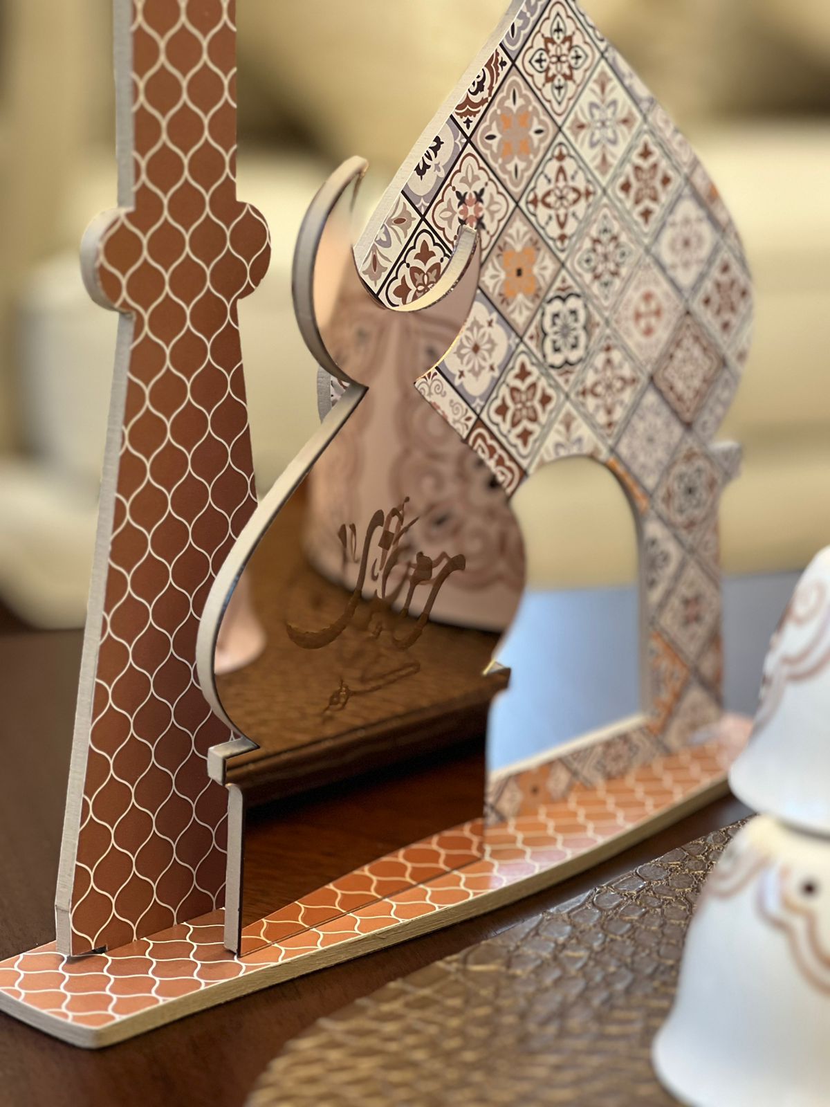 Ramadan Moroccan Mosaic Mosque & tall Maathaneh Set