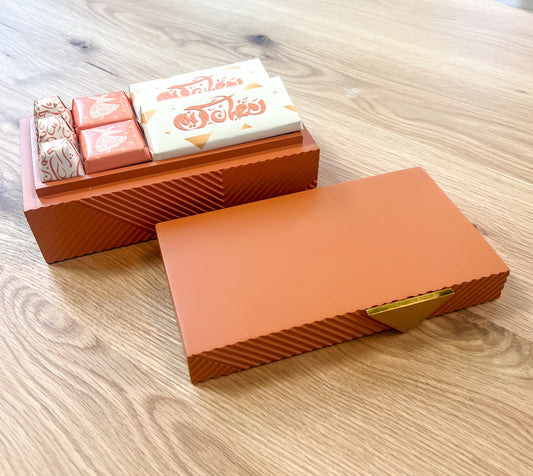 Ramadan Mubarak Orange Decorative Storage Box