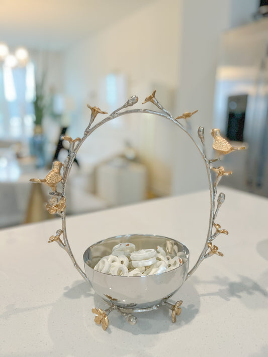 Blossom & Birds Basket Bowl